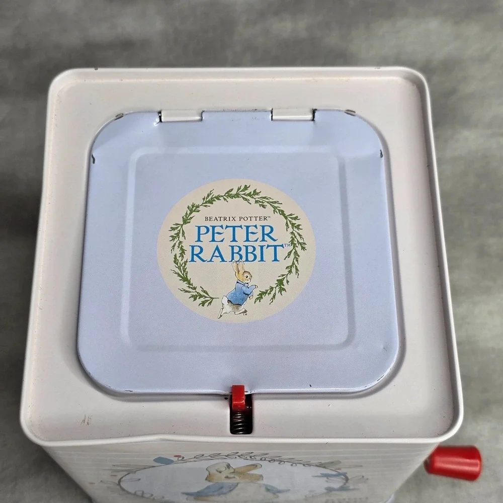 Peter‎ Rabbit Jack In The Box Beatrix Potter Music Metal w/Pop-Up Plush Bunny